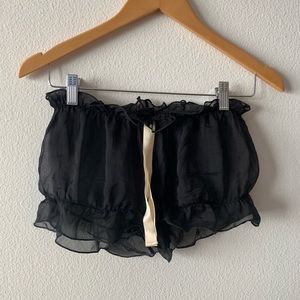 Sheer Silk Booty Shorts